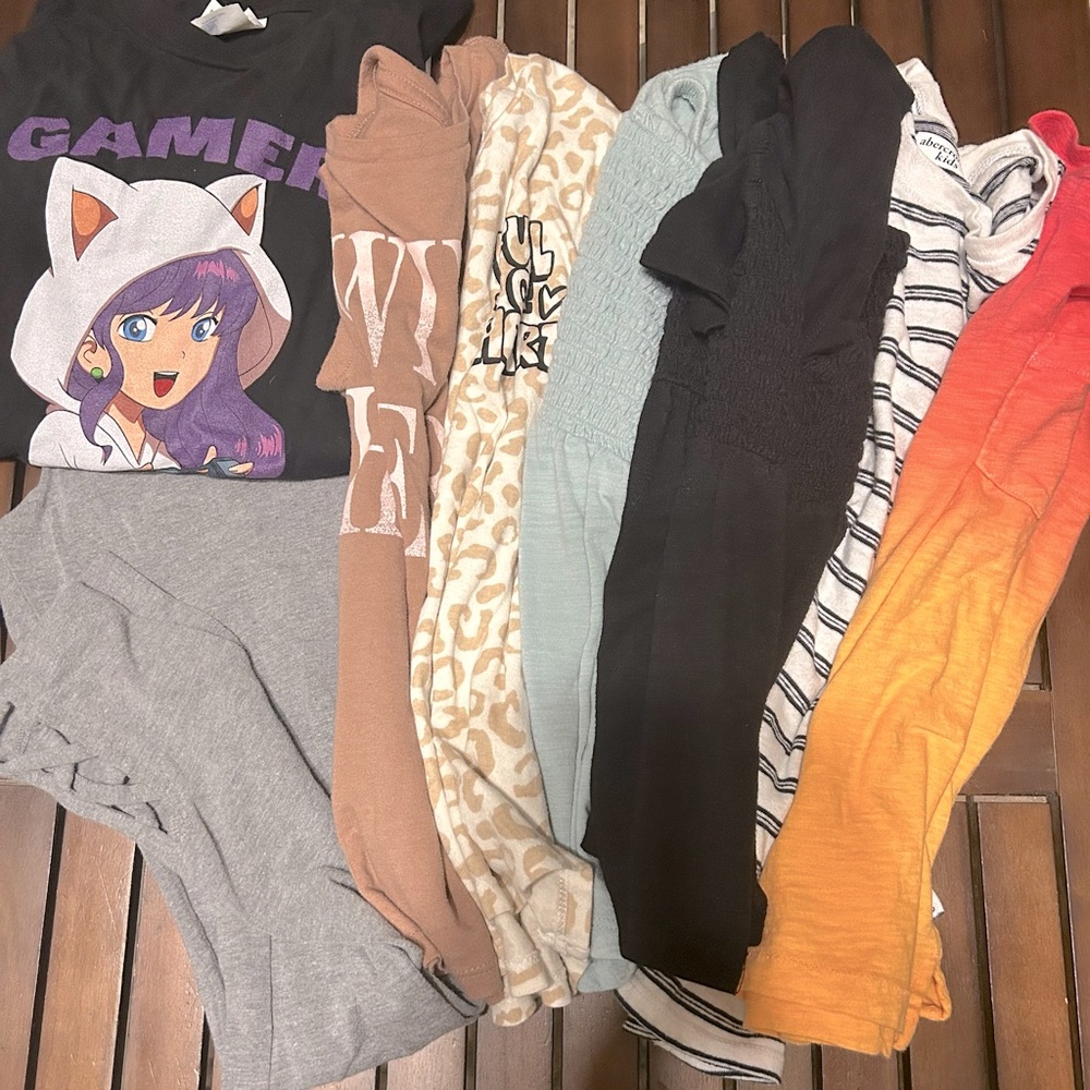 Girls Size 10-12 Short Sleeve Top Lot/Bundle